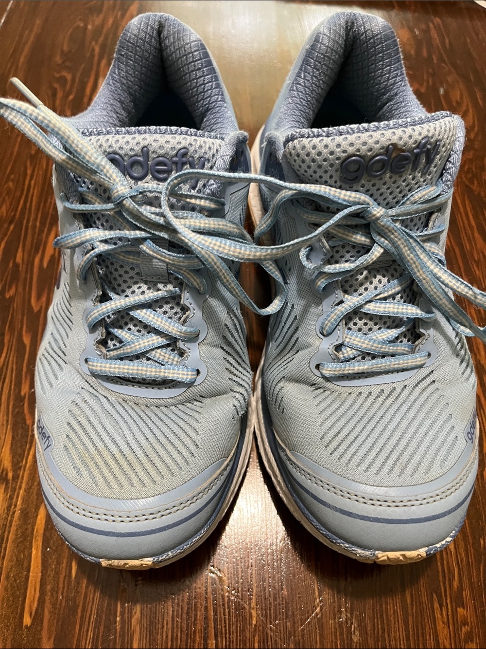 Gdefy Light Blue Women's Athletic Sneakers! Please note pictures for wear!